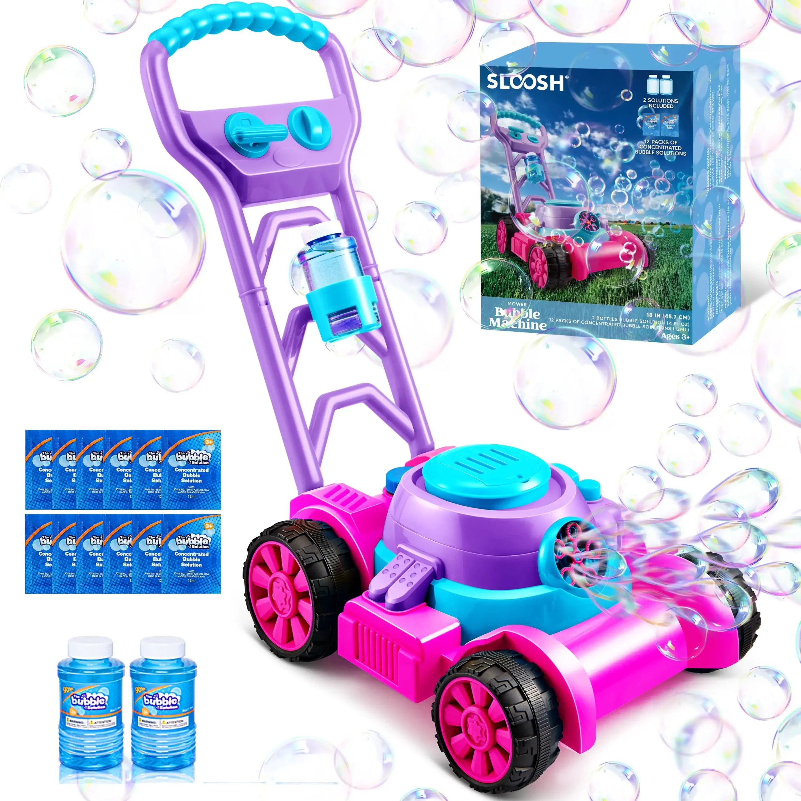 JOYFY Bubble Machine Bubble Lawn Mower - Image 1