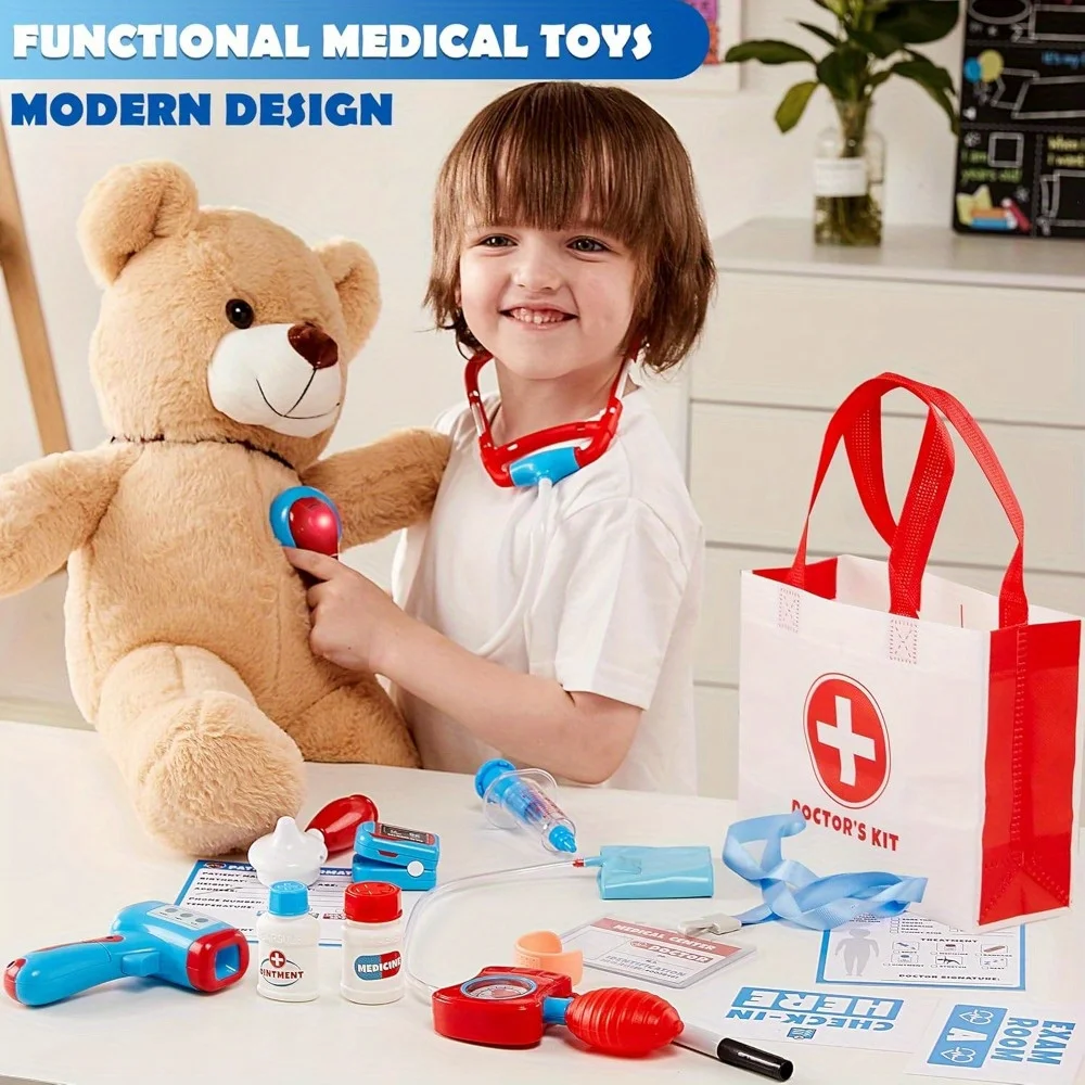 Kids Doctor Kit 16Pcs Pretend Play Medical Kit - Image 2