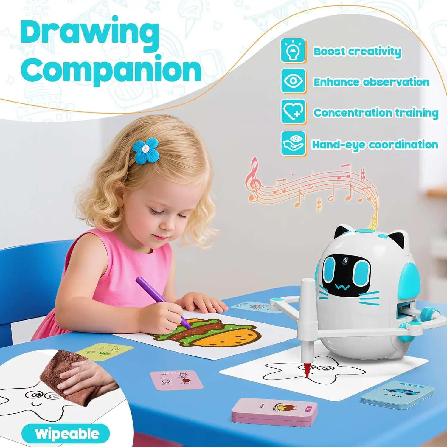 Smart Scan Drawing Robot for Kids, - Image 2