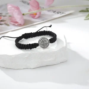 St. Benedict Handmade Braided Bracelet Set - Thumbnail Image 3