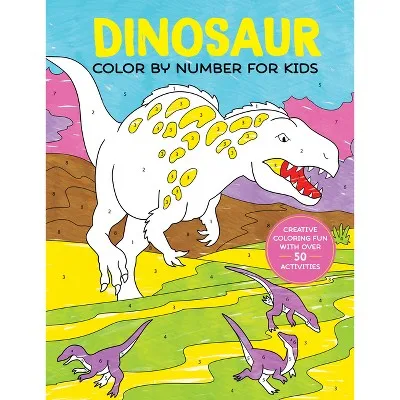 Dinosaur Color by Number Book for Kids - Image 1