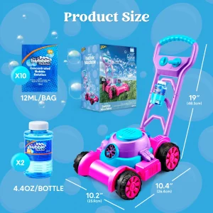 JOYFY Bubble Machine Bubble Lawn Mower - Thumbnail Image 4