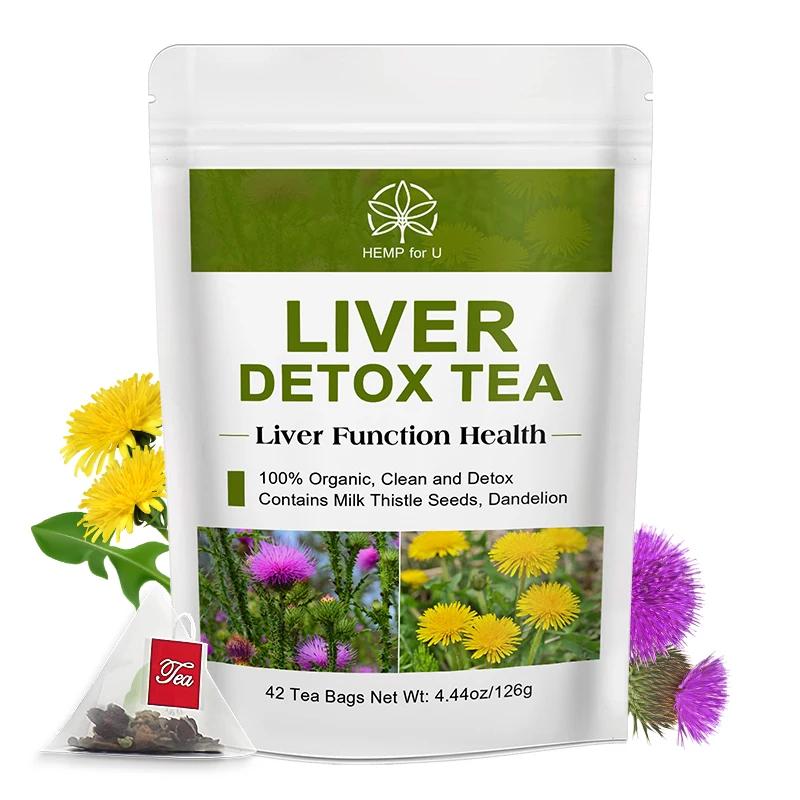 100% Liver Detox Drink Contains Natural Plants Milk Thistle and Dandelion - Image 1