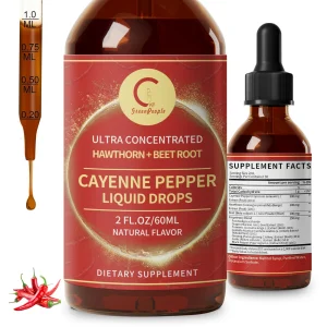 Organic Cayenne Pepper Drops 7-in-1 Complex Turmeric