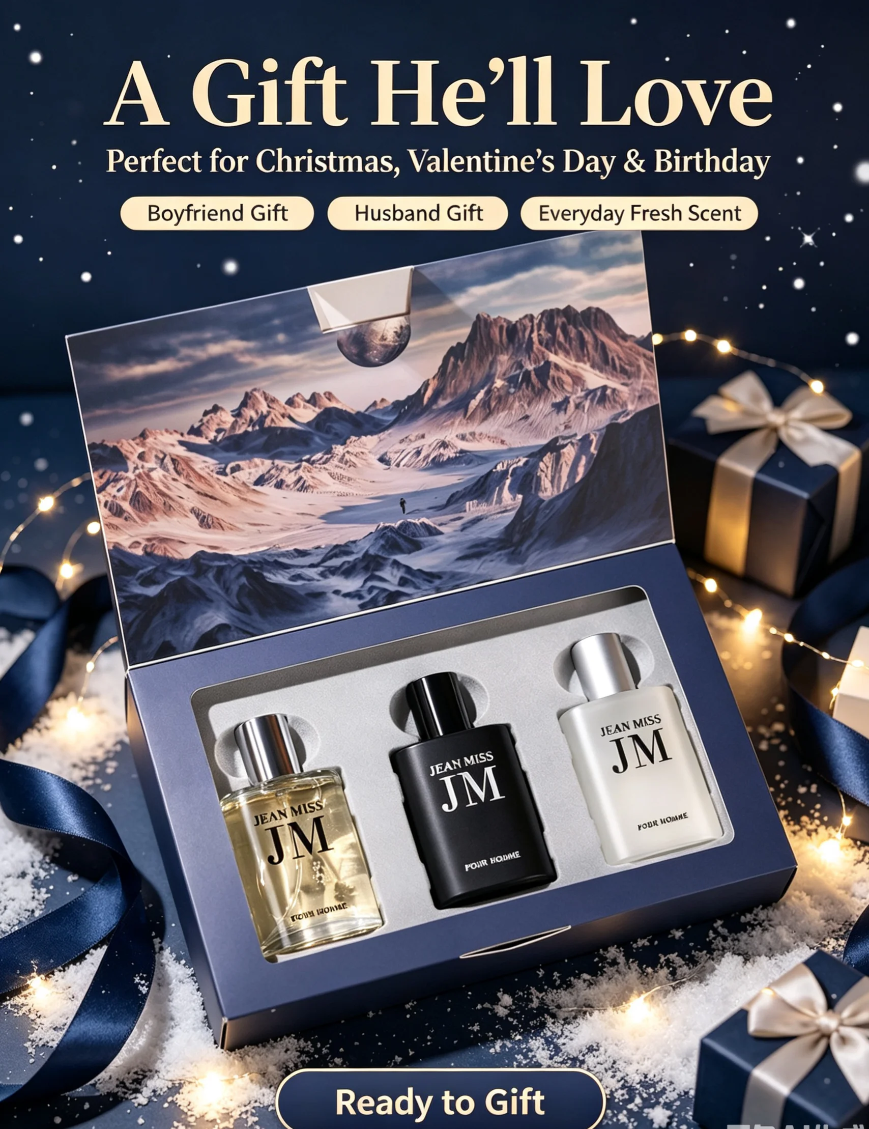 Men Perfume Gift Set 3×30ml, - Image 3
