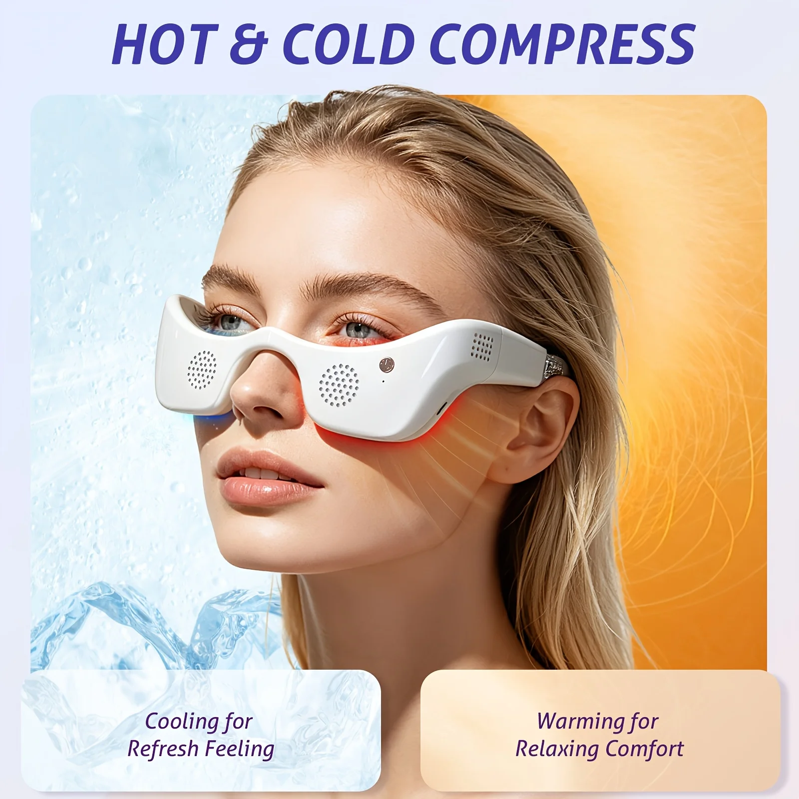 LED Eye Massager Hot Cold Compress - Image 1