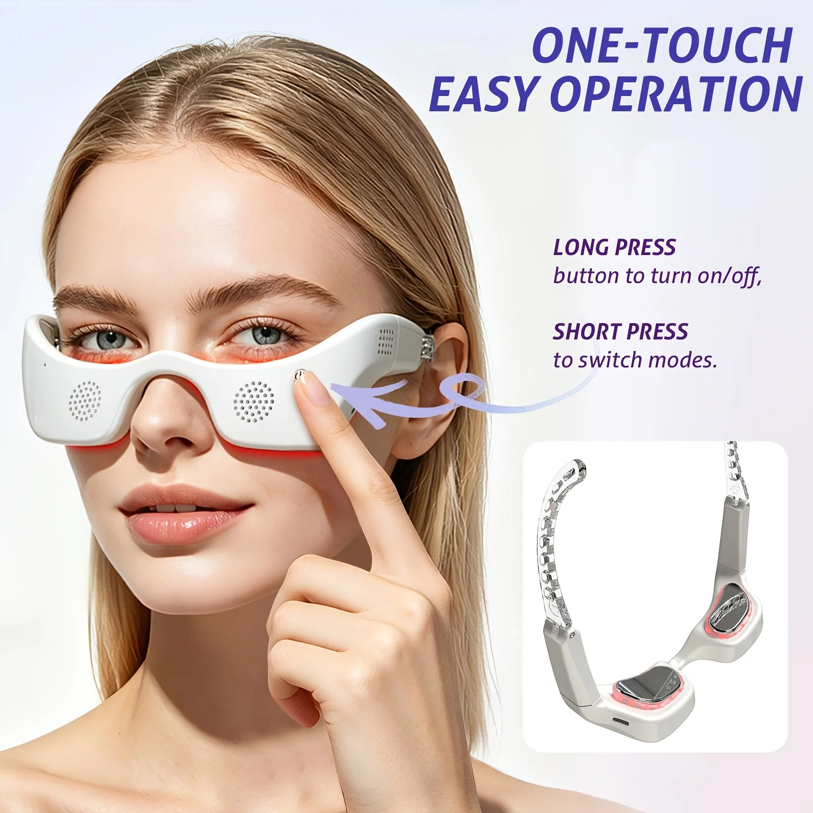 LED Eye Massager Hot Cold Compress - Image 3