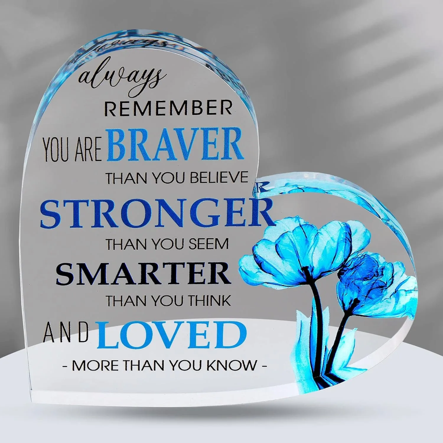 Heart Acrylic Desk Plaque - Image 1