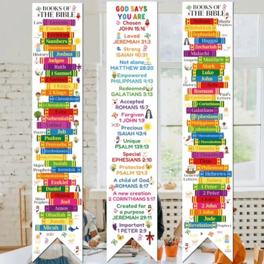 3Pcs Books of the Bible Banners - Image 1