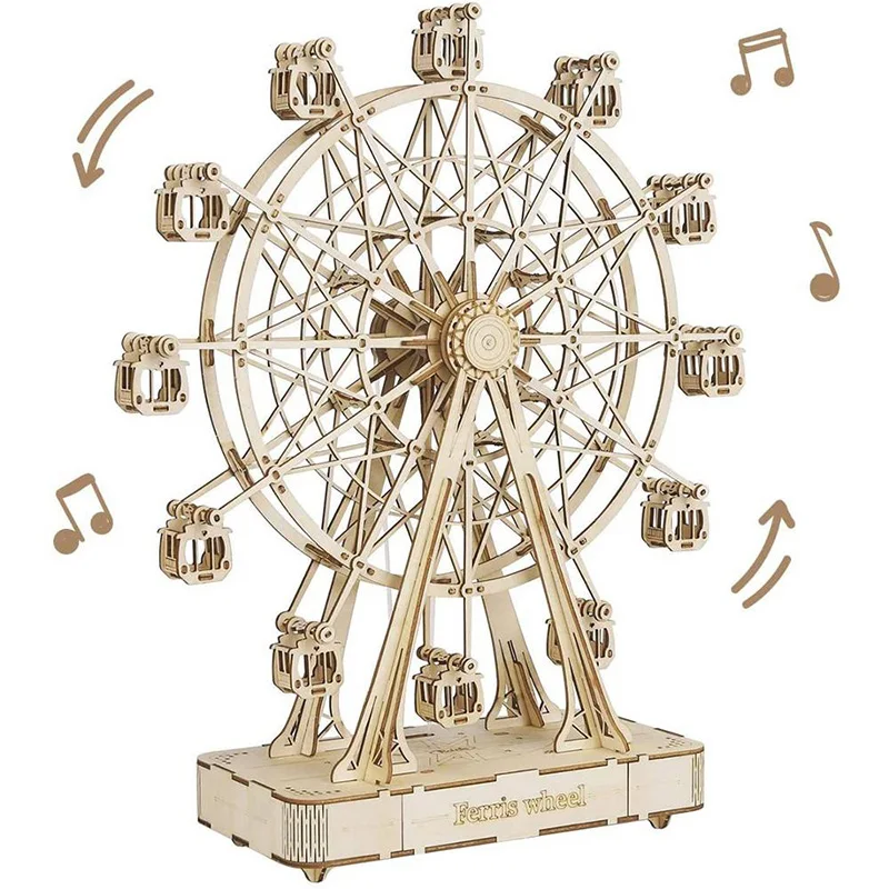 Robotime Rolife 3D Puzzle Ferris Wheel Music Box - Image 1