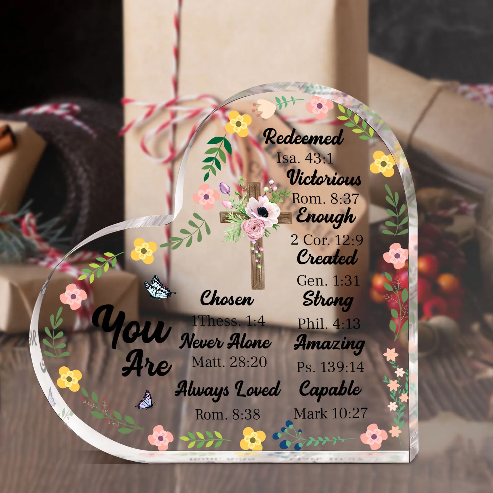 Heart Acrylic Desk Plaque - Image 2