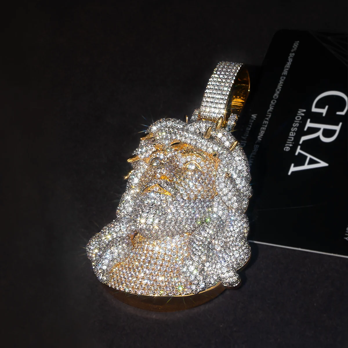 Iced Out Jesus Head Pendant - Image 3