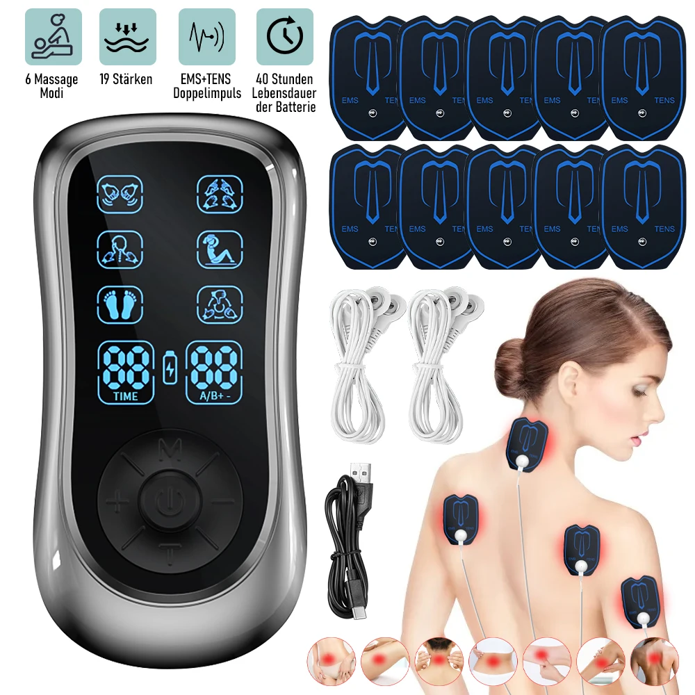 Dual Channel TENS EMS Muscle Stimulator Machine - Image 2