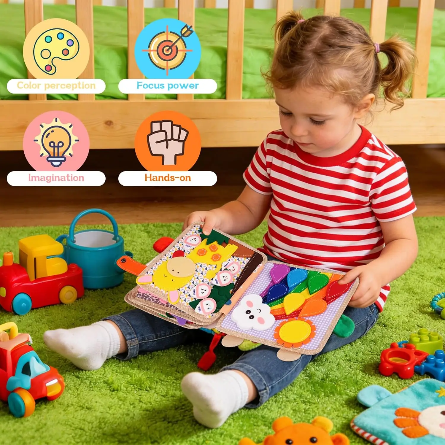 Children's baby early education busy book - Image 3