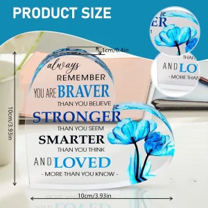 Heart Acrylic Desk Plaque - Thumbnail Image 2