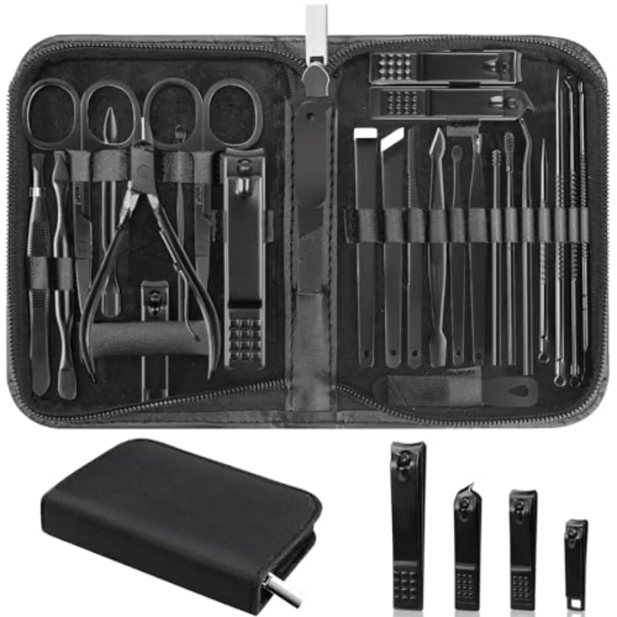 Nail Clippers Set, 26 Pcs Manicure Set and Pedicure Kit - Image 1